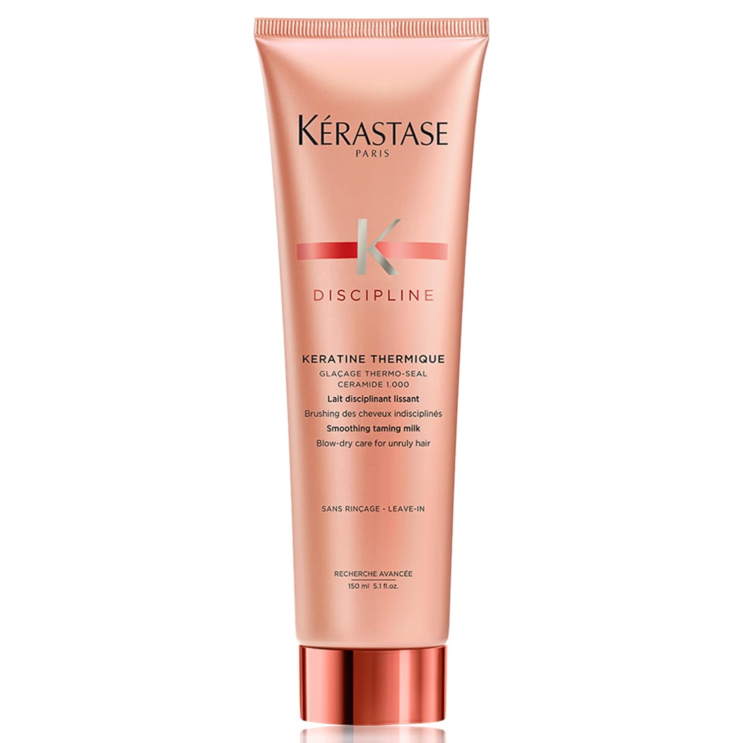 KERASTASE Discipline Keratine Thermique - Smoothing Leave In Treatment, Reduces Frizz and Tames Flyaways, Protects Against Heat Damage, Adds Shine and Smooths Imperfections