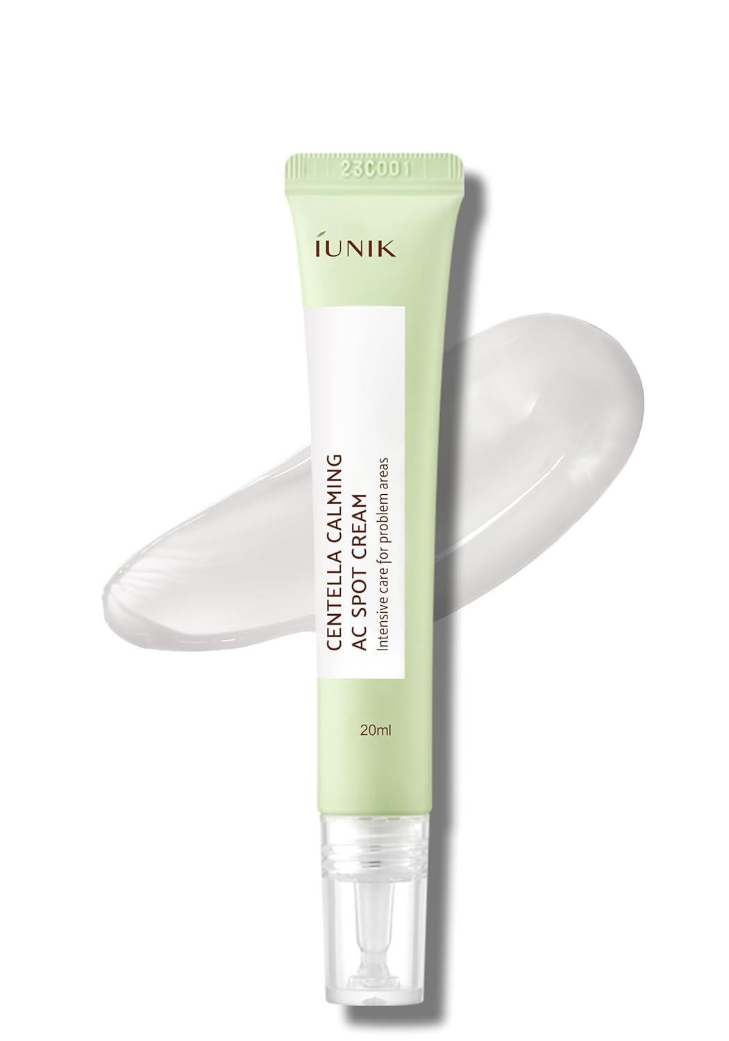 IUNIK 81% Concentrated Centella Calming Gel Acne Spot Cream w/AHA BHA PHA Salicylic Acid Niacinamide Tea Tree Oil-Free Blemish Pimple Lightweight for Adults & Teens .67 Oz Sensitive Acne-prone skin