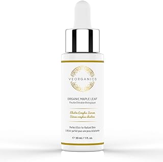 Organic Maple Leaf Elastin Complex Facial Serum - Rich in Vitamin C Serum - Face Serum Skin Care - Anti Aging Serum - Beauty & Personal Care Serum for Face - Facial Skin Care Products by VeOrganics
