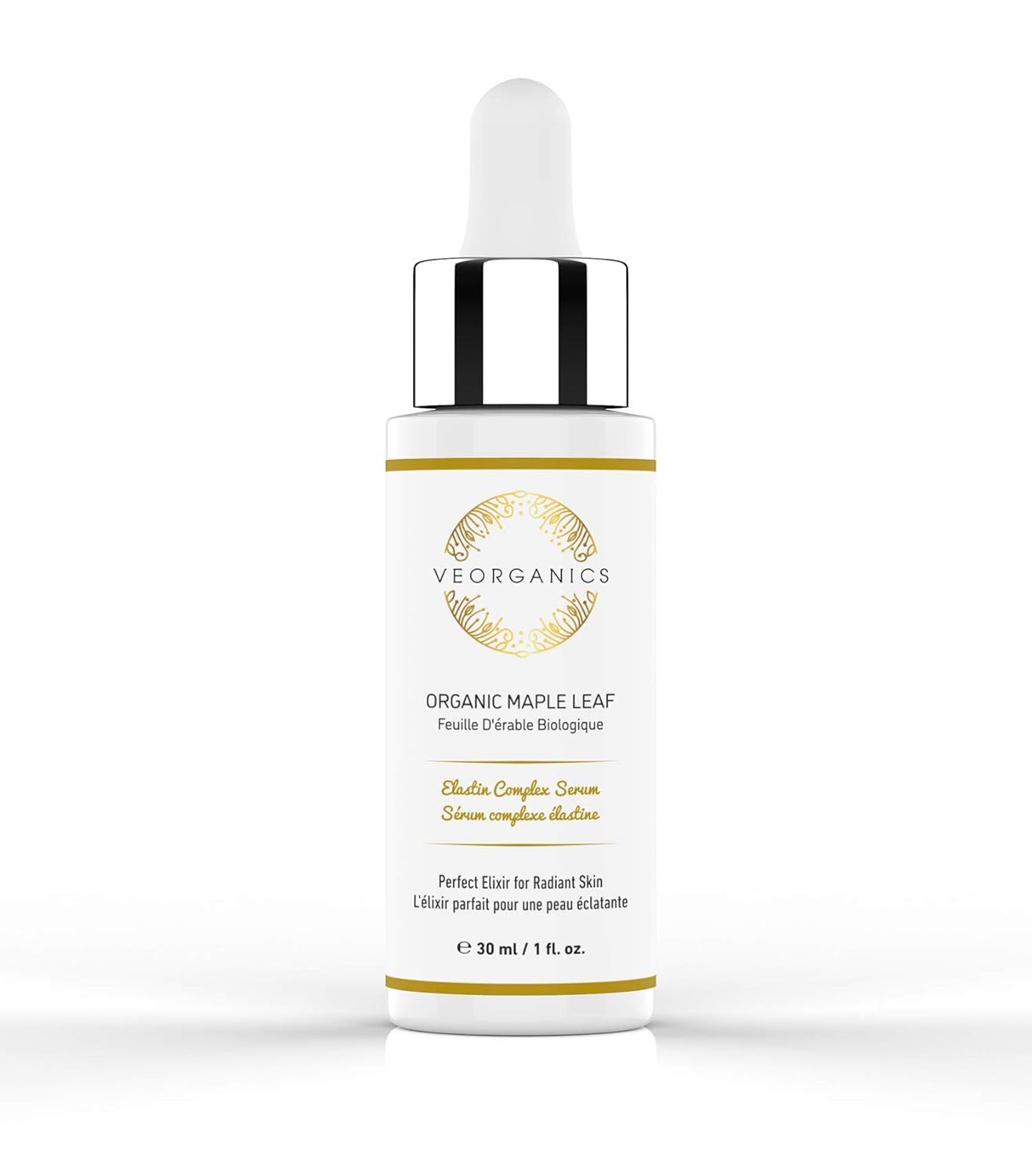 Organic Maple Leaf Elastin Complex Facial Serum - Rich in Vitamin C Serum - Face Serum Skin Care - Anti Aging Serum - Beauty & Personal Care Serum for Face - Facial Skin Care Products by VeOrganics