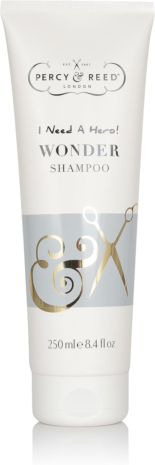 Percy & Reed I Need A Hero! Wonder Shampoo Gentle Nourishing Care - Free from Sulphates & Parabens. Safe for Sensitive Skin. Sulphate-Free, Paraben-Free & Vegan Friendly. For All Hair Types - 250ml