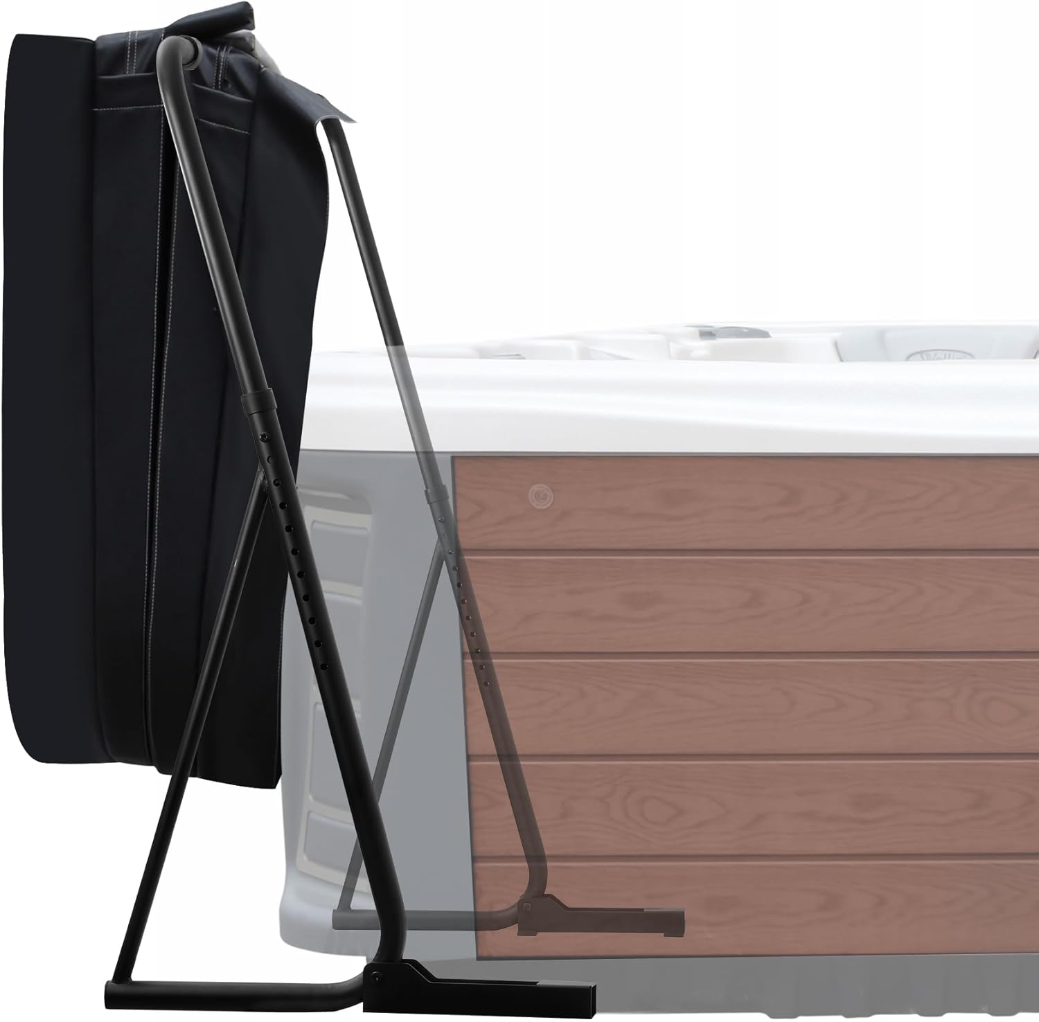 Hot Tub Cover Lift,Upgraded Thicker Version of Spa Cover Lift,Adjustable Bathtub Cover Lift Arm (Height Range 31-70in,Maximum Width 96in),Fit for Small Spa Hot Tubs
