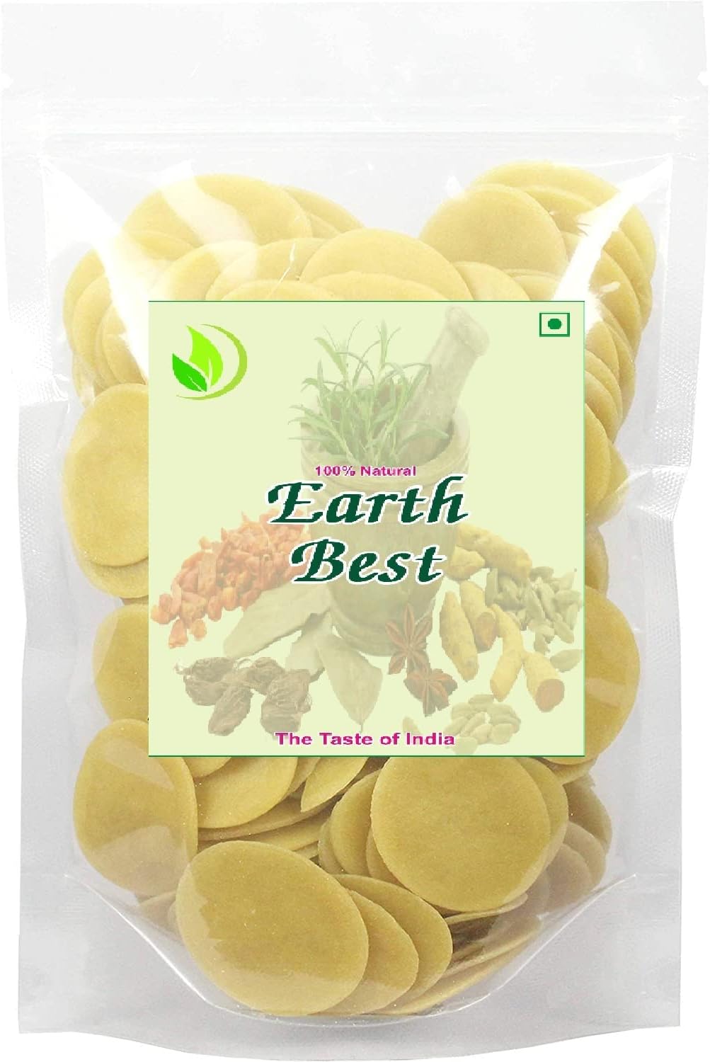 Earth Best Ready to Fry Dry Golgappa/Panipuri/Oval Papad,500g