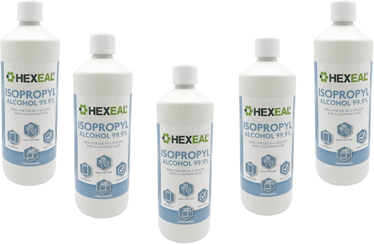 Hexeal IPA 99.9% | 5L | Lab Grade | Isopropyl Alcohol | Isopropanol 99.9%