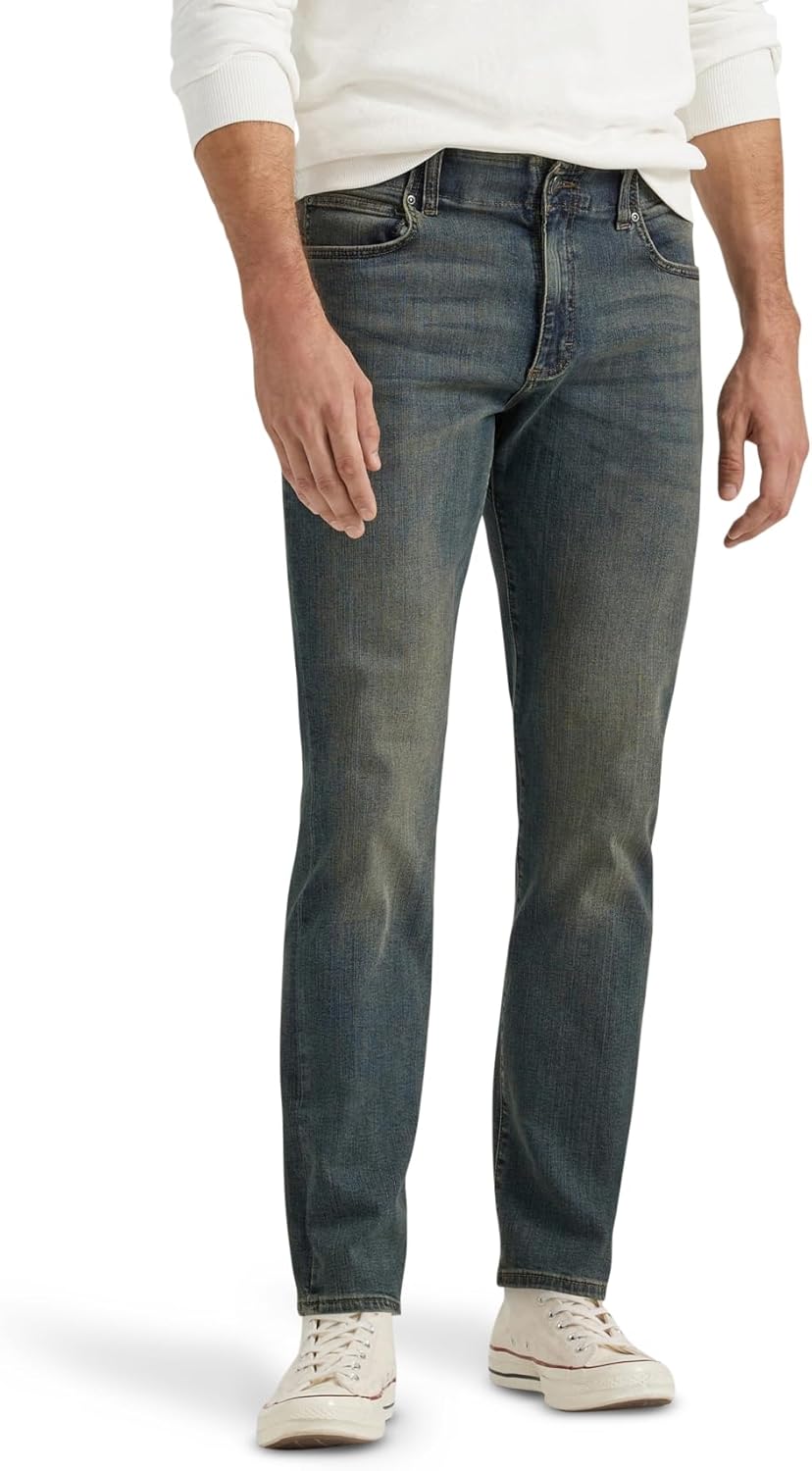 Lee Men's Modern Series Extreme Motion Straight Fit Tapered Leg Jean Jeans
