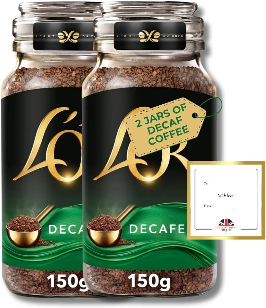 Lor Decaf Instant Coffee 2x150g Bundled by The Great British Kitchen