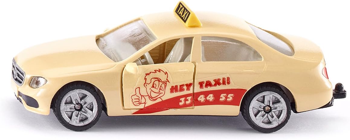 siku 1502, Taxi, Metal,Plastic, Cream-coloured, Opening doors, Trailer hitch