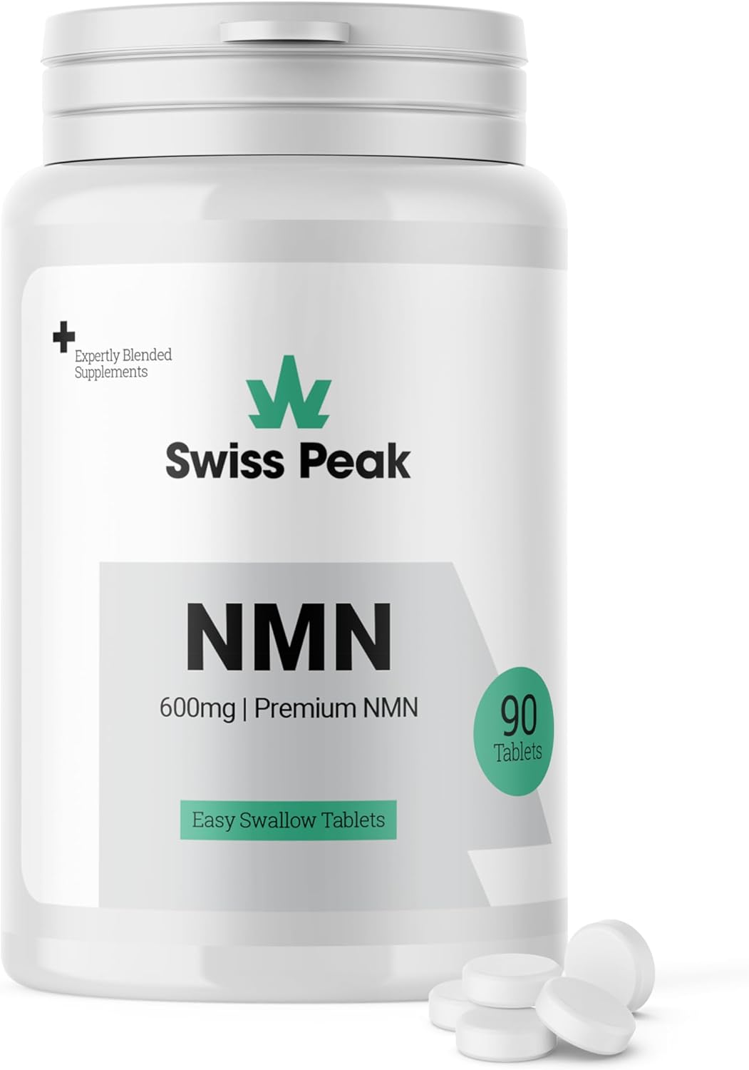 NMN = NAD+ Supplement, 600mg per Serving, Enhanced Absorption, Actual NAD+ Supplement for Cellular Repair & Energy Metabolism | Vegan, Non-GMO