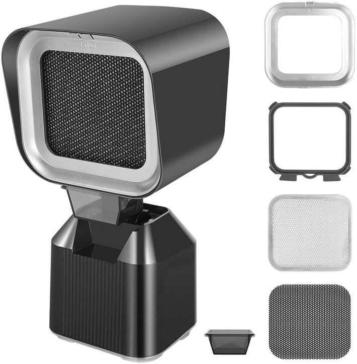Portable Range Hood, Mini Desktop Cooker Hood, Kitchen Extractor Hood with 2-Speed Exhaust Fan, Detachable Filter & Oil Collection Cup Kitchen Vent for Apartment, RVs Cooking BBQ Hot Pot