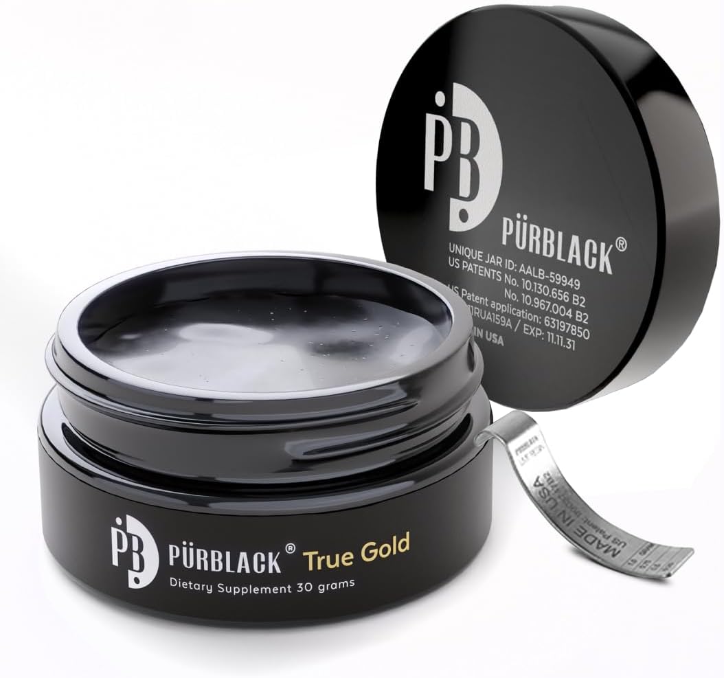 Live Resin Pure Gold Shilajit - Organic Shilajit Supplement with Over 80 Minerals - High Bioavailability & Antioxidant Support Mineral Supplement - Authentic Gold Infused Resin | USA Made -60 Servings
