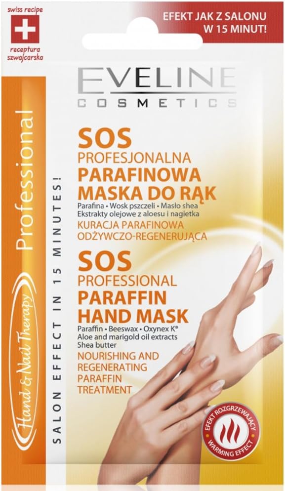 Paraffin Hand Mask Professional Regenerating Treatment SOS Hand and Nail Therapy EVELINE