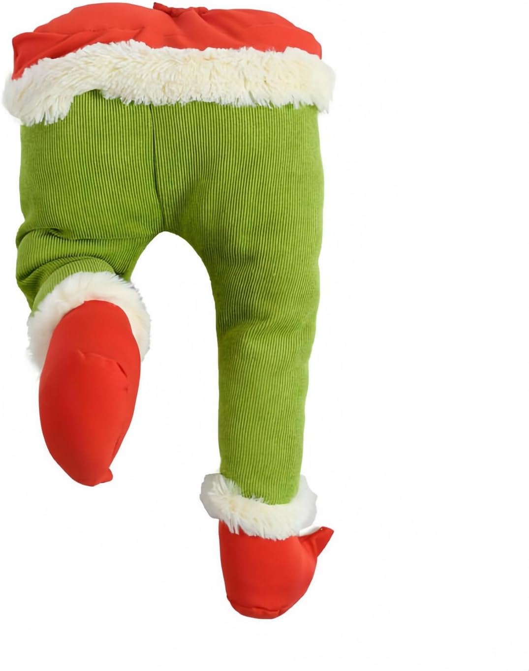 FENGSHENG-SHOP Christmas Green Grinch Elf Legs Ornaments, Stuffed Leg Christmas Legs Butt Stuck in Tree, Holiday Home Party Ornaments Decorations Gifts, Elf Holiday Decoration