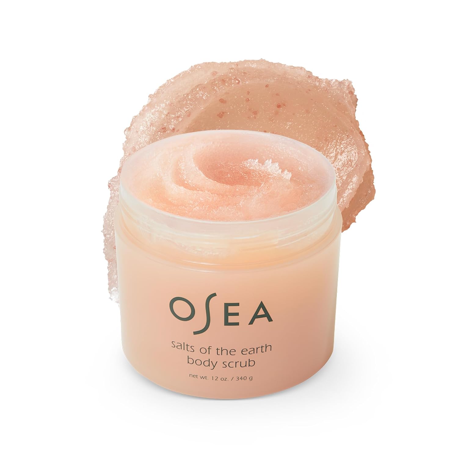 OSEA Salts of the Earth Body Scrub 12 oz - Pink Himalayan Salt Scrub - Gentle Body Exfoliation Skincare - Ideal Spa Gift for Pampering - Clean Beauty & Vegan Body Care