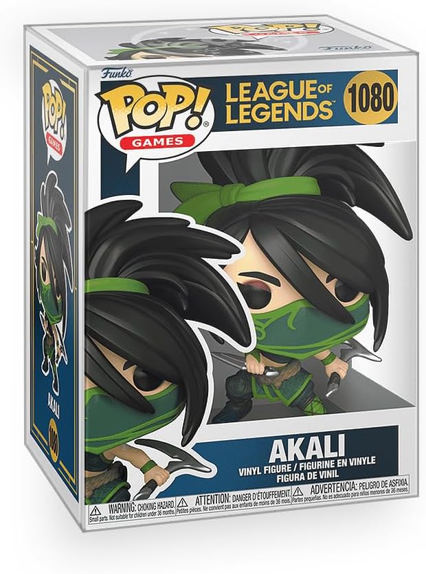 Pop League of Legends - Akali Vinyl Figure Included with Box Protector Compatible for Funko