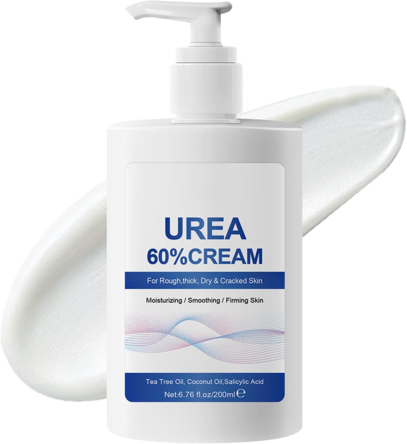 60% Urea Cream (200ml), Cracked Heel Repair Cream For Feet and Hand, Foot Cream for Cracked Heels and Dry Skin, Urea Cream 60 Percent for Feet, Maximum Strength for Hand, Foot and Body Care