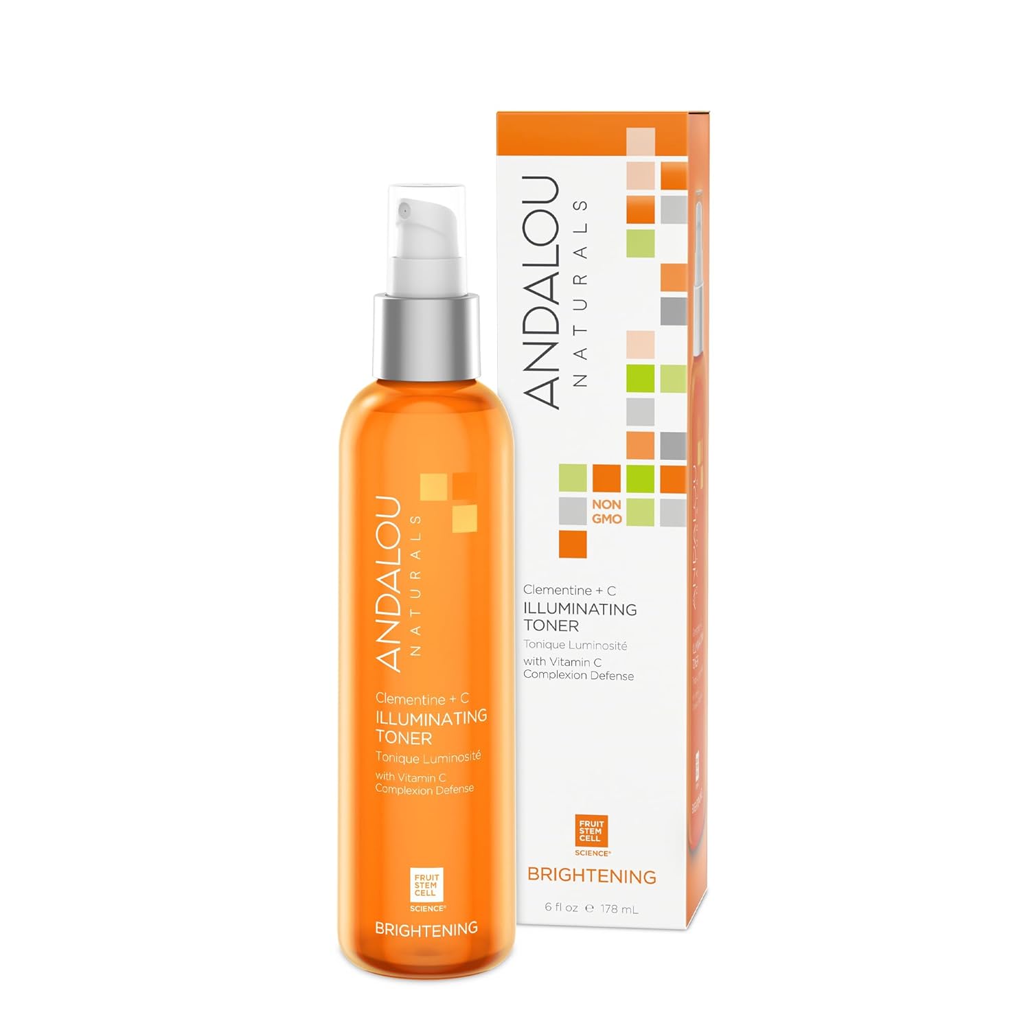 Andalou Naturals, Toner Facial Toner Helps Hydrate Balance Skin pH For Clear Even Skin, Clementine Plus C, 6 Fl Oz
