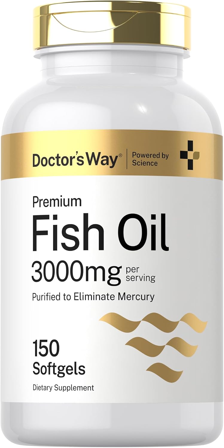 Doctor's Way Fish Oil 3000mg | 150 Softgels | Omega-3 with EPA and DHA