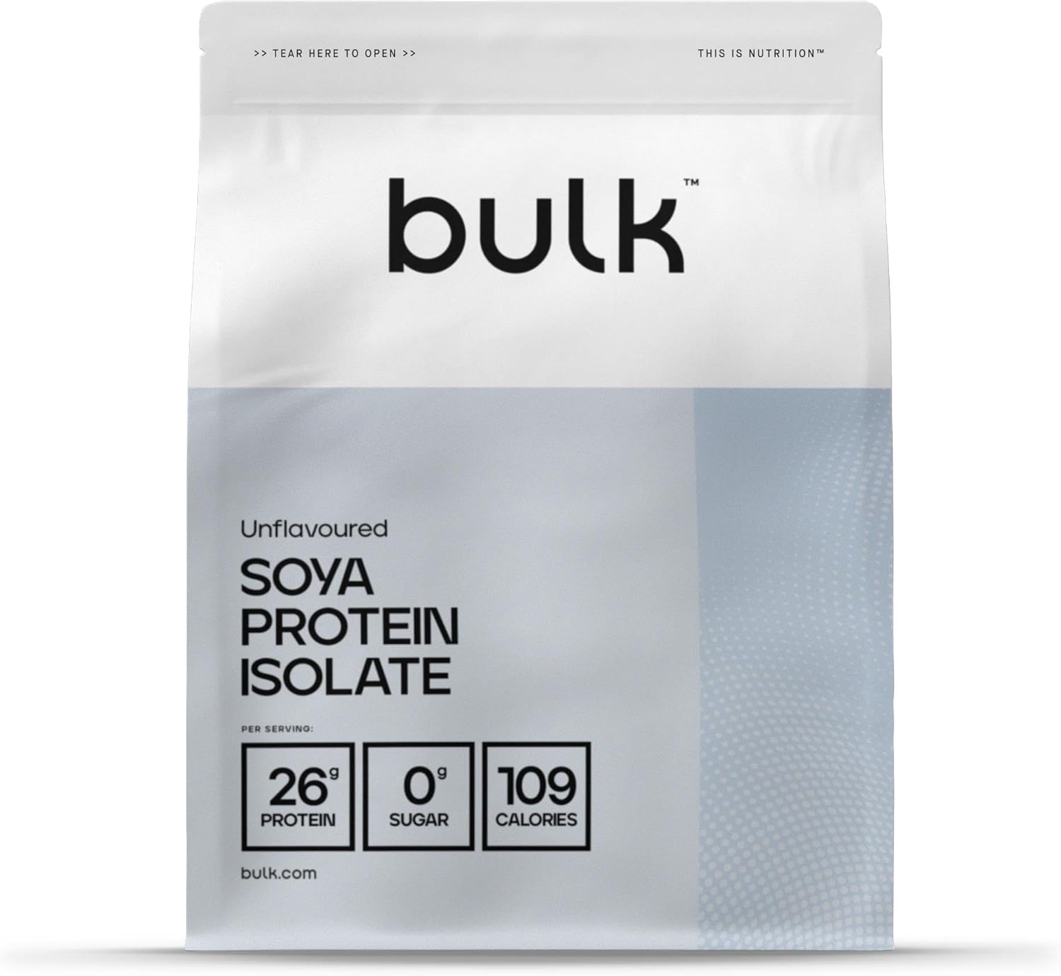 Bulk Soya Protein Isolate Powder, Vegan Protein Shake, Unflavoured, 1 kg
