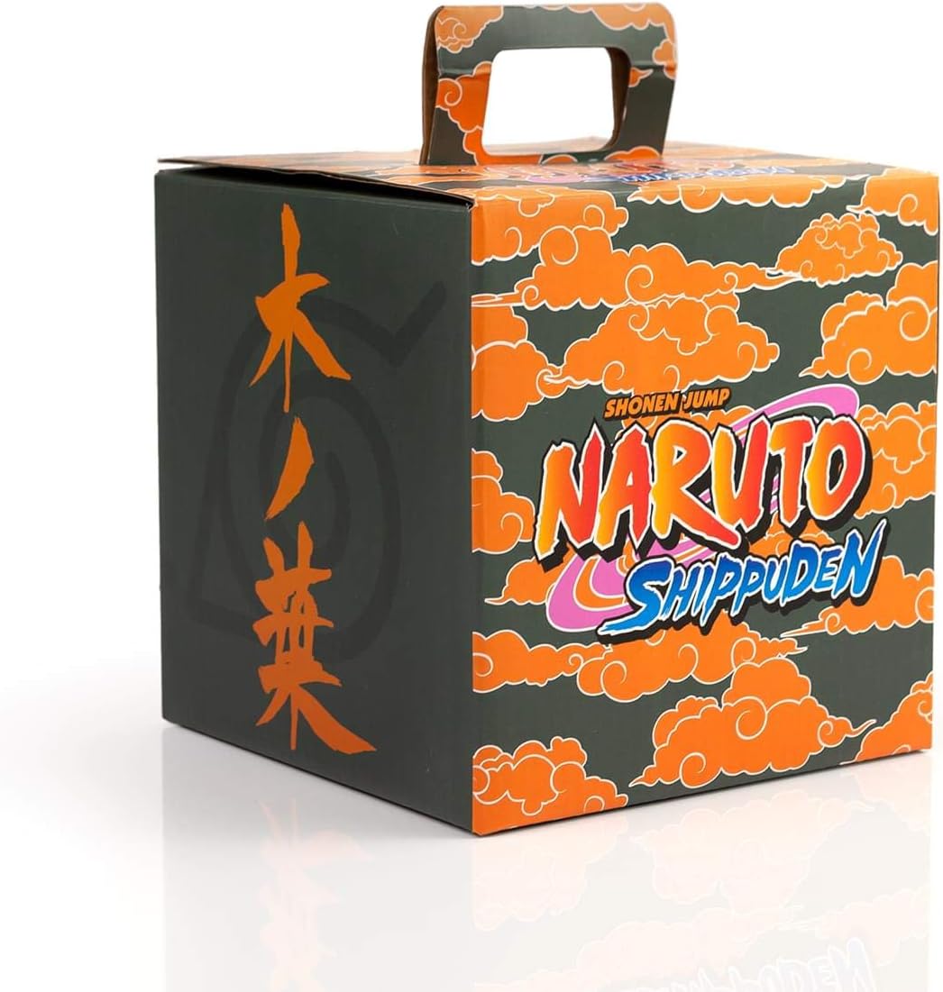 JUST FUNKY Naruto Shippuden Konoha Collectors Looksee Box | Mystery Box Collectors Items | Naruto Toys and Accessories | 5 Themed Toy Collectibles