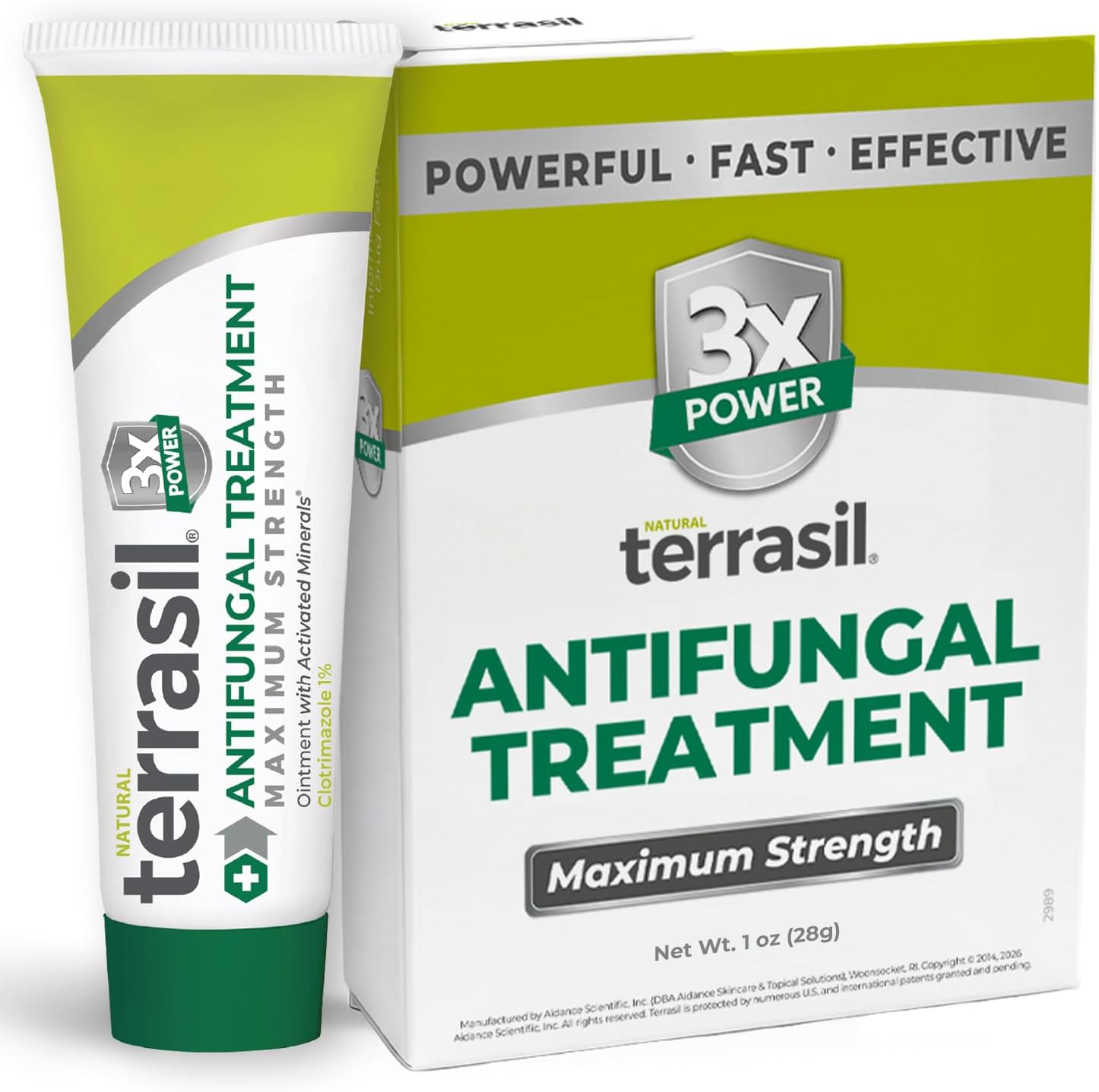 terrasil Clotrimazole Antifungal Cream Maximum Strength Treatment, 1oz