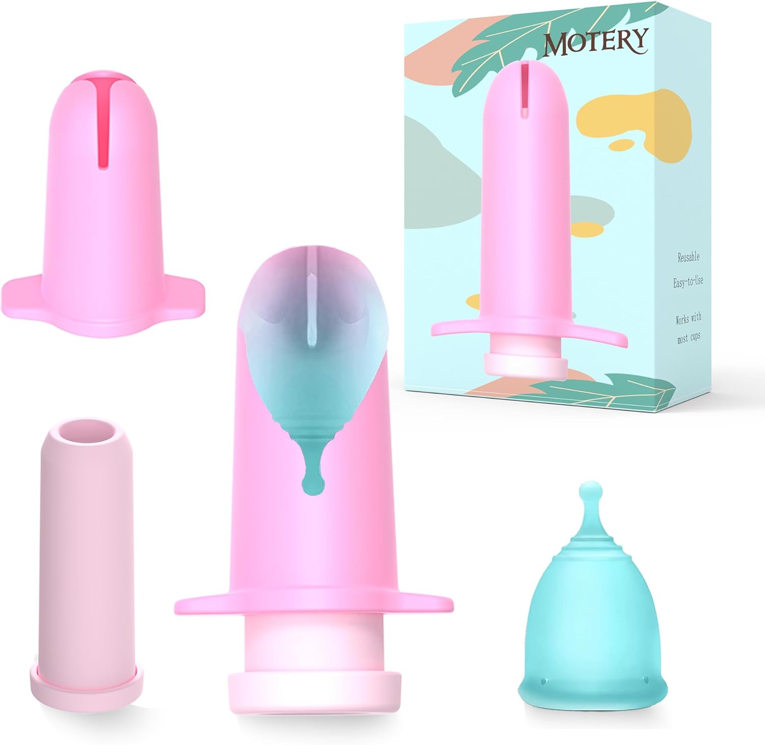 Applicator Tool for Menstrual Cups Easy to Use & Eco Friedly Best for Women Menstural Cup Steamer wash Your Cup. (applicator)