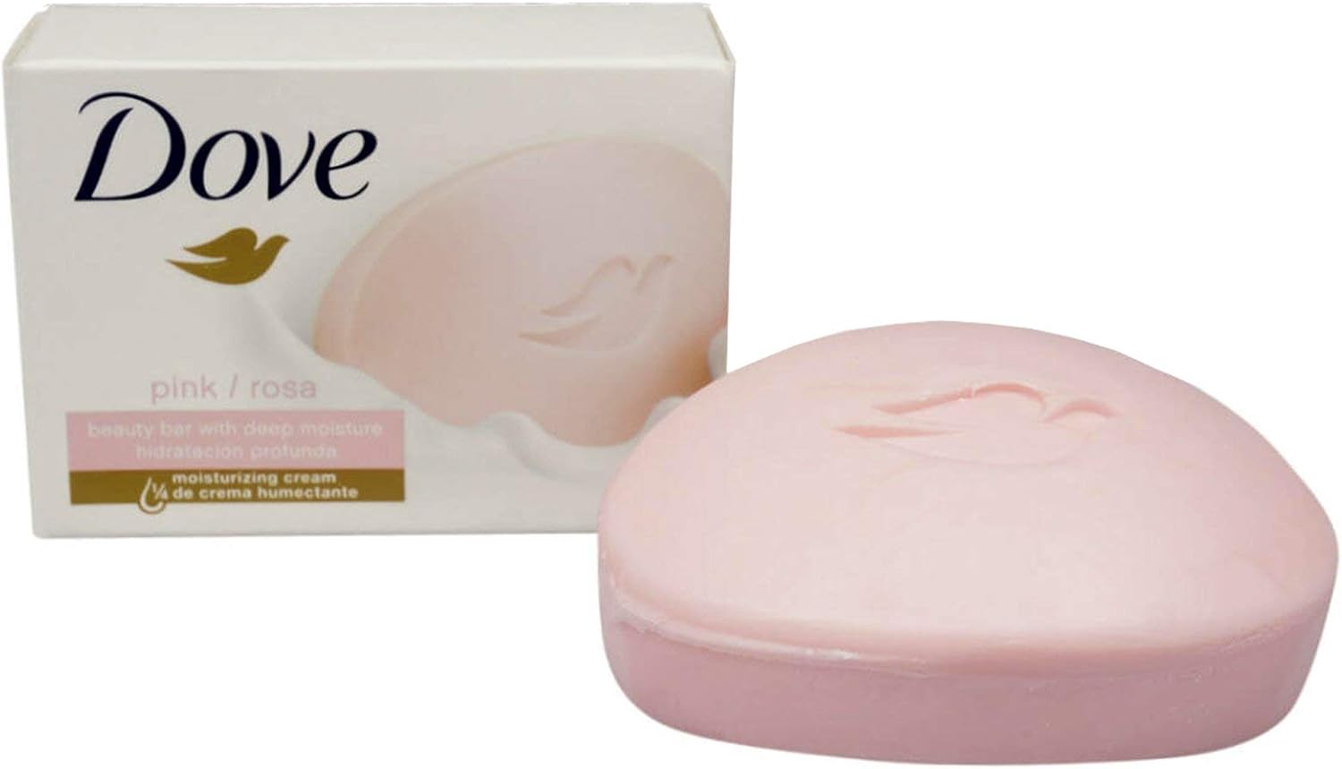 Dove Beauty Bar Pink Soap 4.75 Oz / 135 Gr (Pack of 12 Bars)