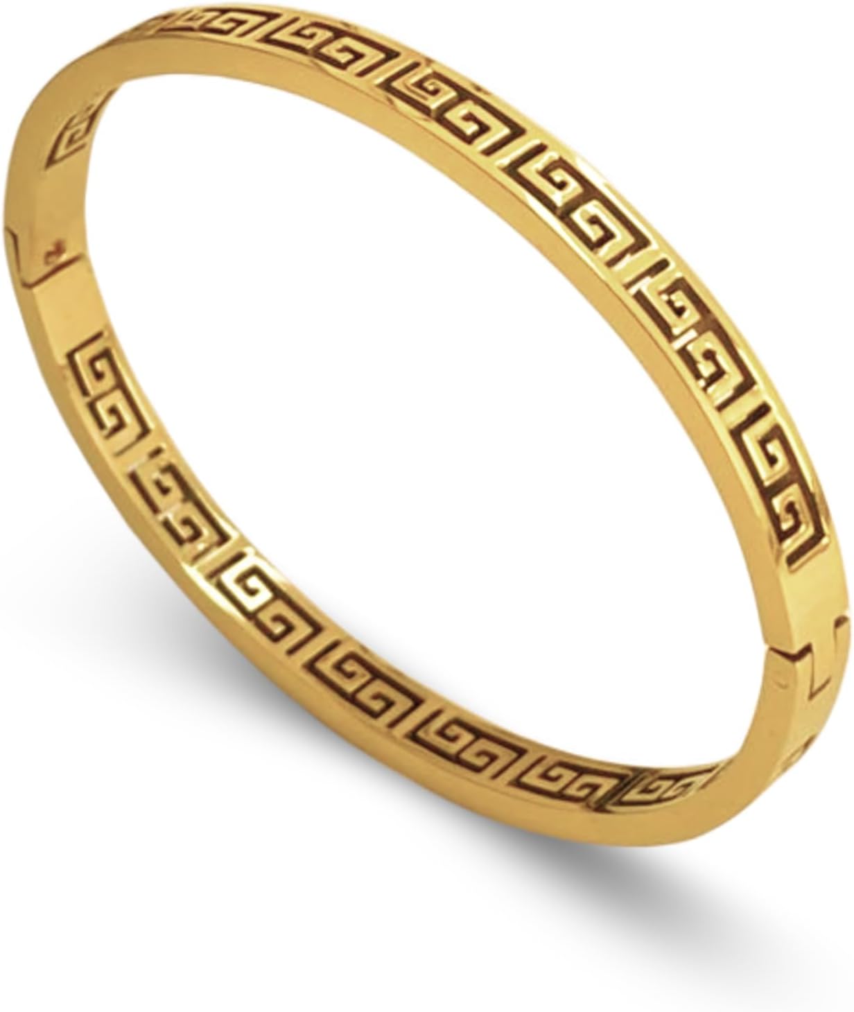 Gold Luxurious Bracelet for Women Classic Love Cuff Bangle Jewelry Valentine's Day Birthday Wedding Elegant Gift for Mother Sister Girlfriend Daughter