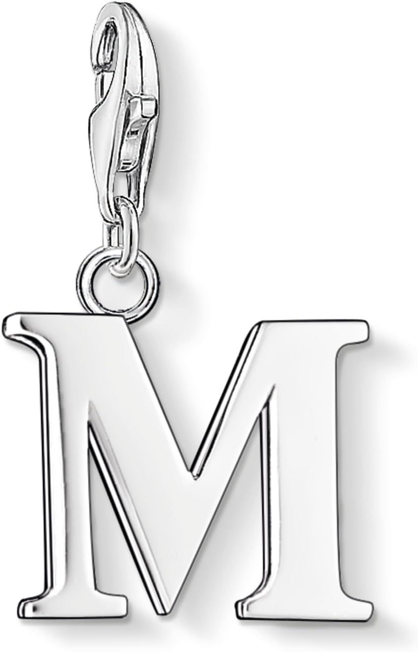 Thomas Sabo Women Charm Pendant Letter A-Z Charm Club Silver 925 Sterling Silver