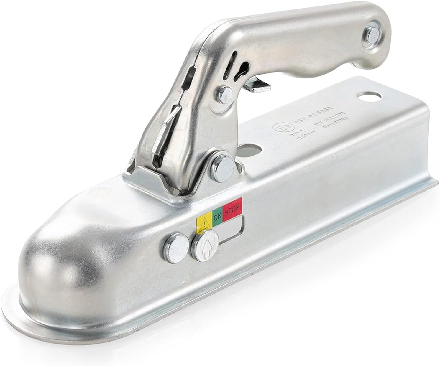 Heavy Duty Cast Steel Trailer Hitch - 50mm Tow Ball & Square Drawbar, 800kg Max Load
