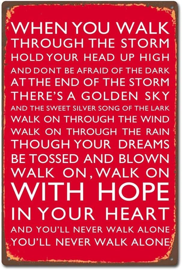 Bioprocess Liverpool FC Chant Metal Decor - Tin Sign, Poster, Sticker, Wall Art Collection