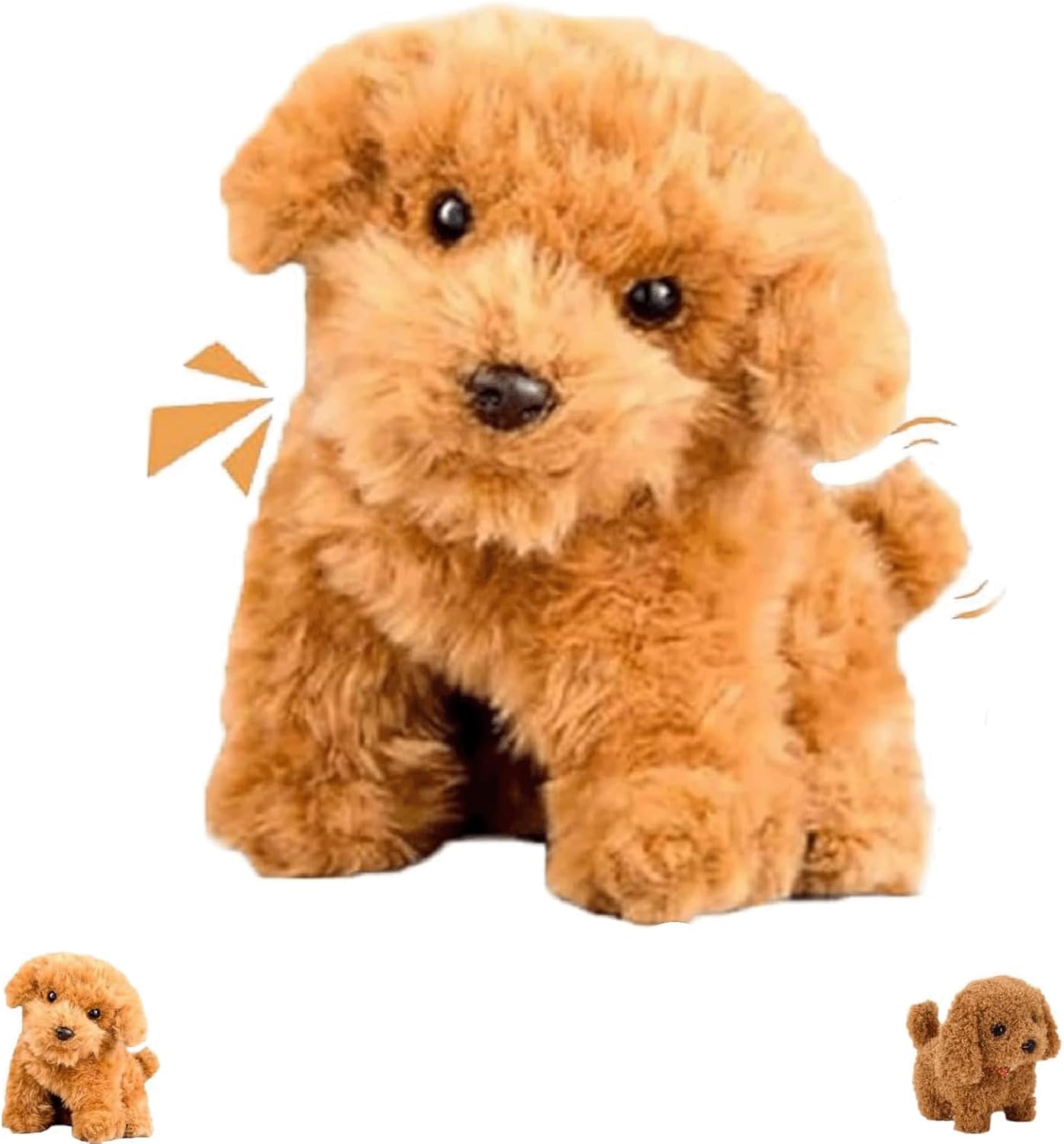 2025 New Realistic Robot Puppy,Ai Robotic Dog,My Realistic Robot Puppy for Adults,Walking, Barking,Tail Wagging (Brown)