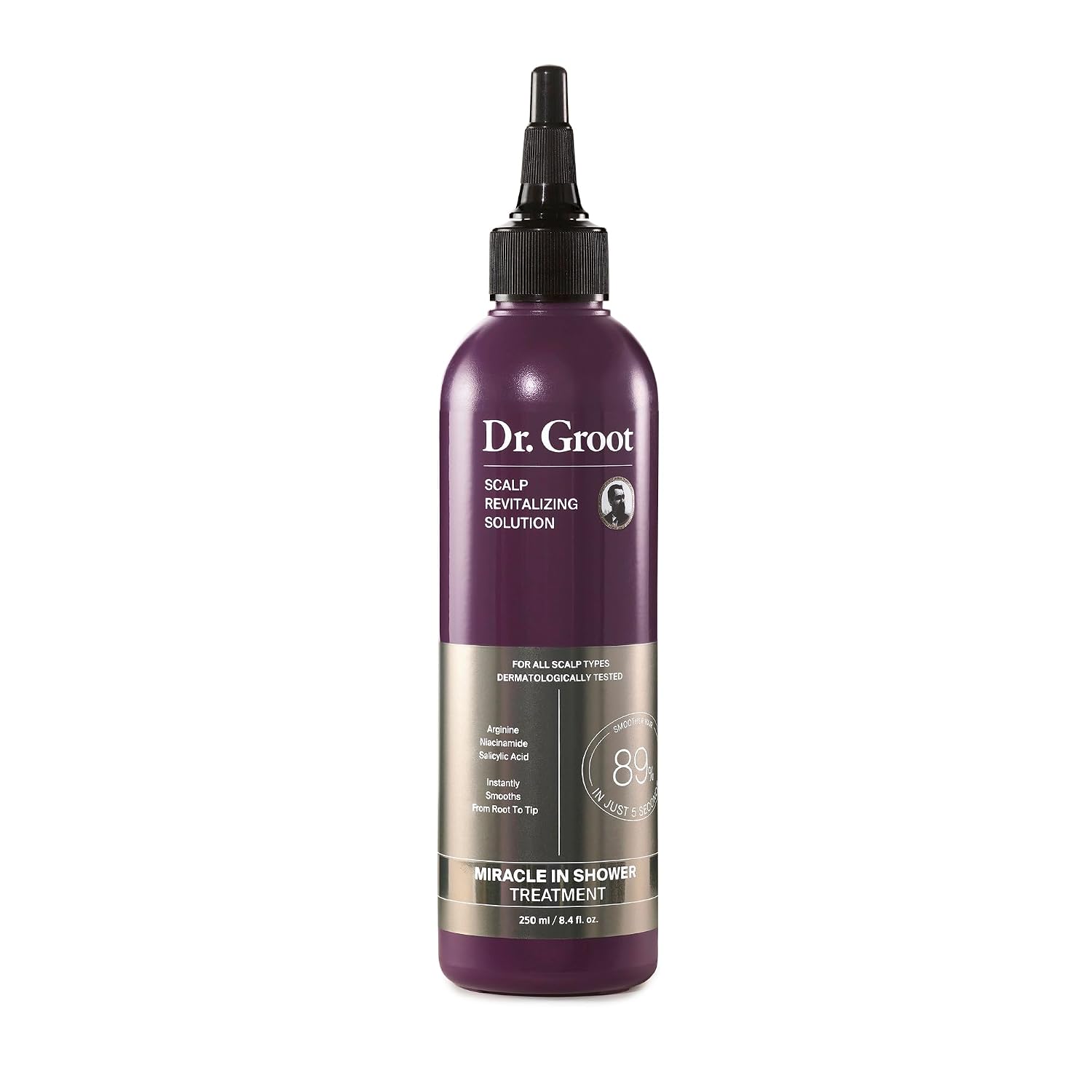 Dr. Groot Miracle in Shower Moisturizing Treatment for Hair Loss, Korean Hair Care Rinse, Rosemary Oil for Smooth, Healthier-Looking Hair in 5 Seconds, Scalp Revitalizing Solution