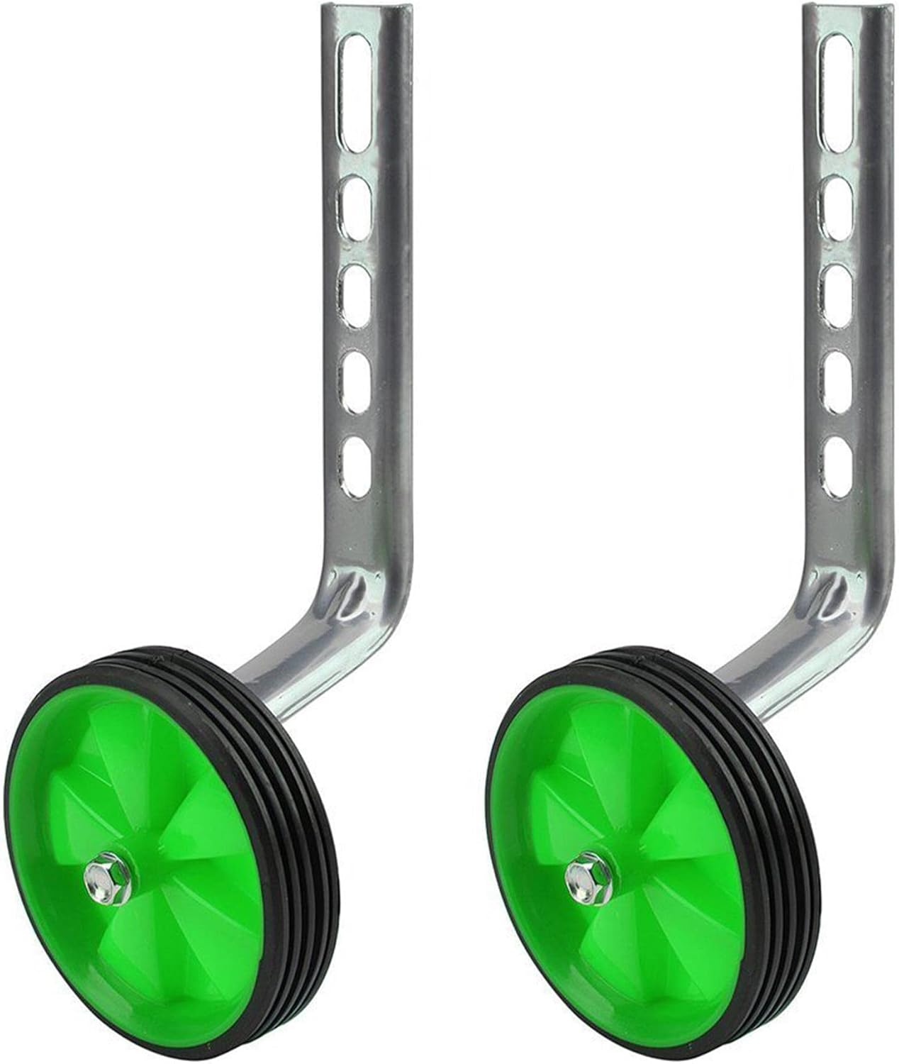 Laxzo® Bicycle Training Wheels for Kids - Universal Easy Fit Bike Stabilizers for 12, 14, 16, 18, 20 inch Kids' Single Speed Bike