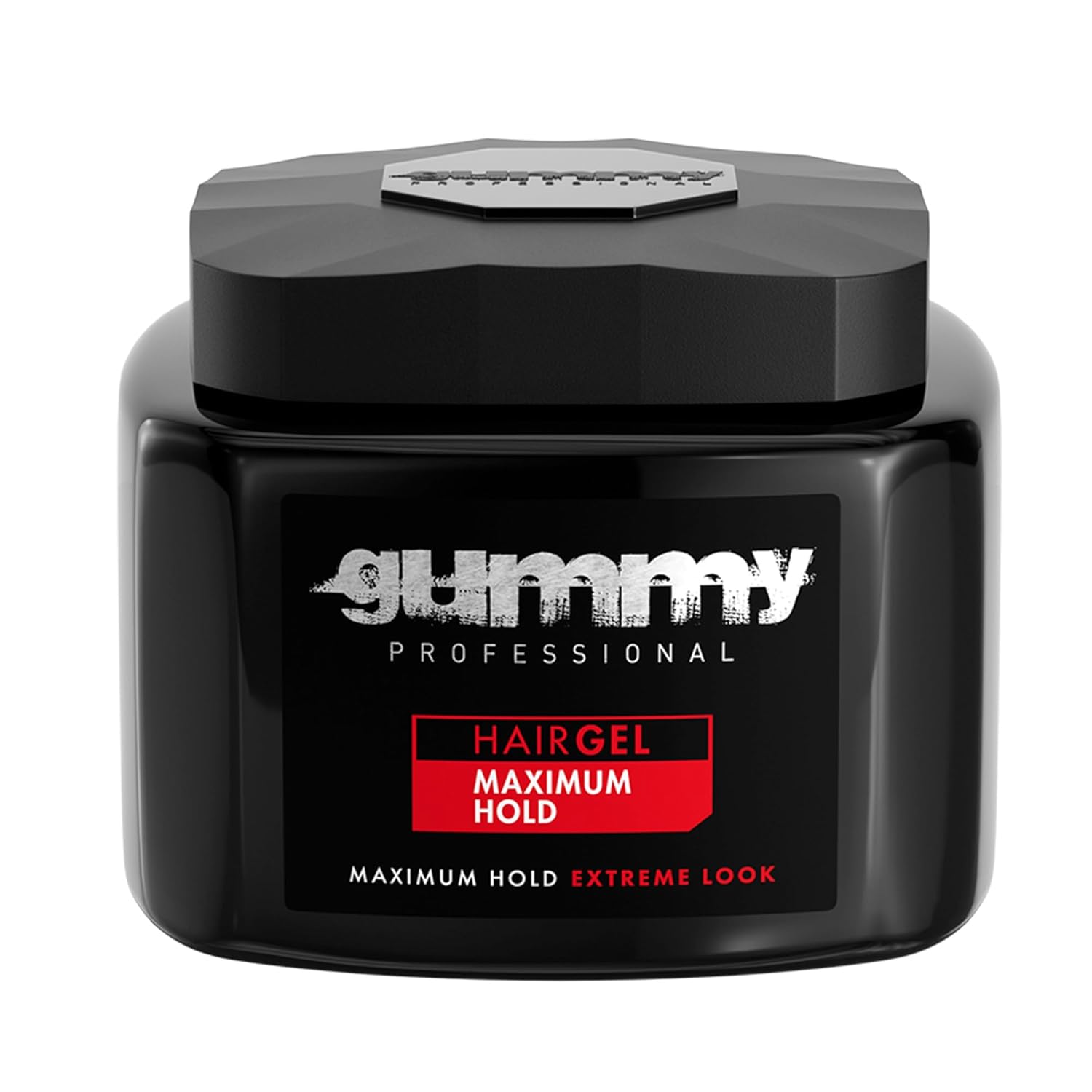 Gummy Professional Hair Gel for Men and Women – Strong Hold Styling Gel for Slick Back Looks, Curls, Braids, Twists, and Edge Control – Clear Gel for Shine, Neat Styles, and Conditioning – 700ml