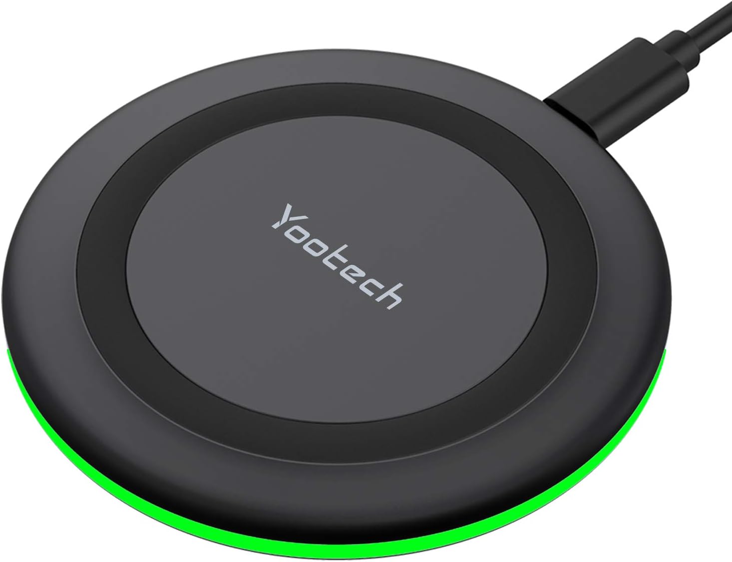 Yootech Wireless Charger,10W Max Fast Wireless Charging Pad Compatible with iPhone 17/17 Pro/17 Pro Max/Air/16/15/14/13/SE 2022/12/11,Samsung Galaxy S25/S24/S23,for AirPods Pro 3(No AC Adapter)