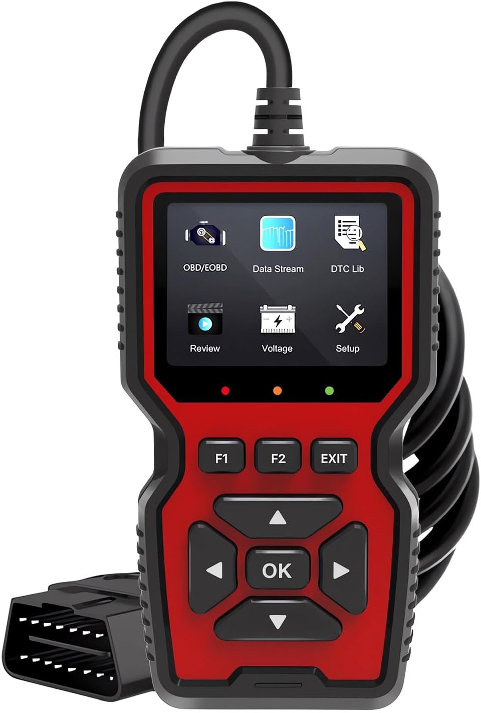 OBD2 Scanner Diagnostic Tool, Code Reader OBD II Scanner with Reset & Live Data, Professional Check Engine Fault Code Reader I/M Readiness for OBD2 Cars, Car Accessories