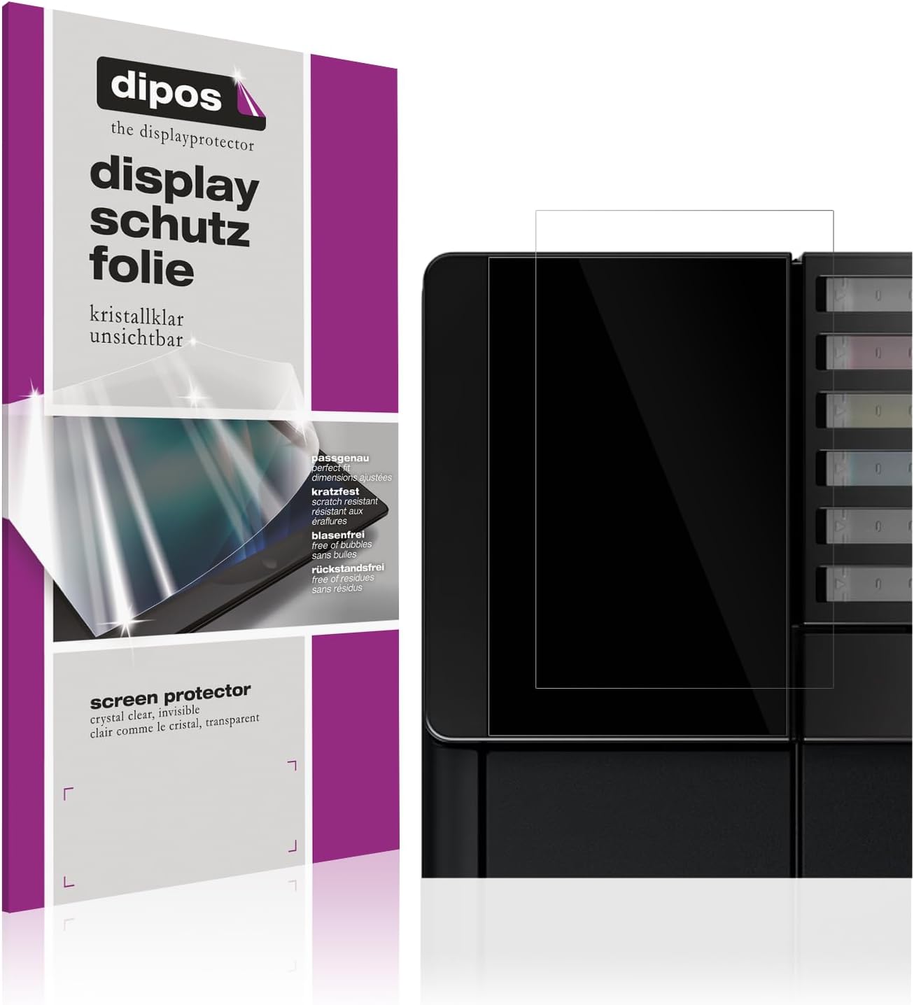 dipos I 2x Screen Protector compatible with Epson EcoTank ET-8550 Protection Films clear
