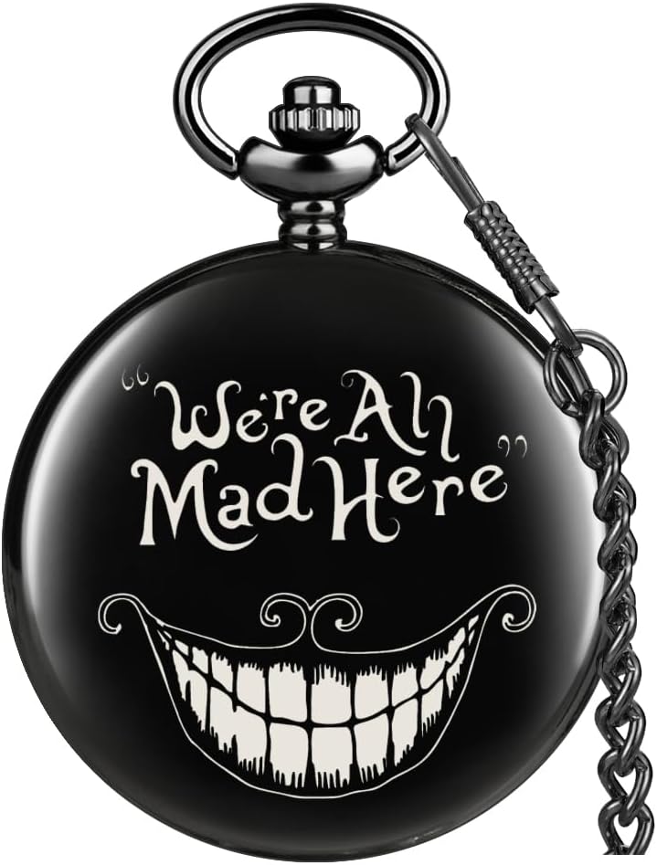 Smooth Pocket Watch Alloy Steel Quartz Roman/Arabic Numerals with 37cm Chain for Father's Day Xmas Best Gifts