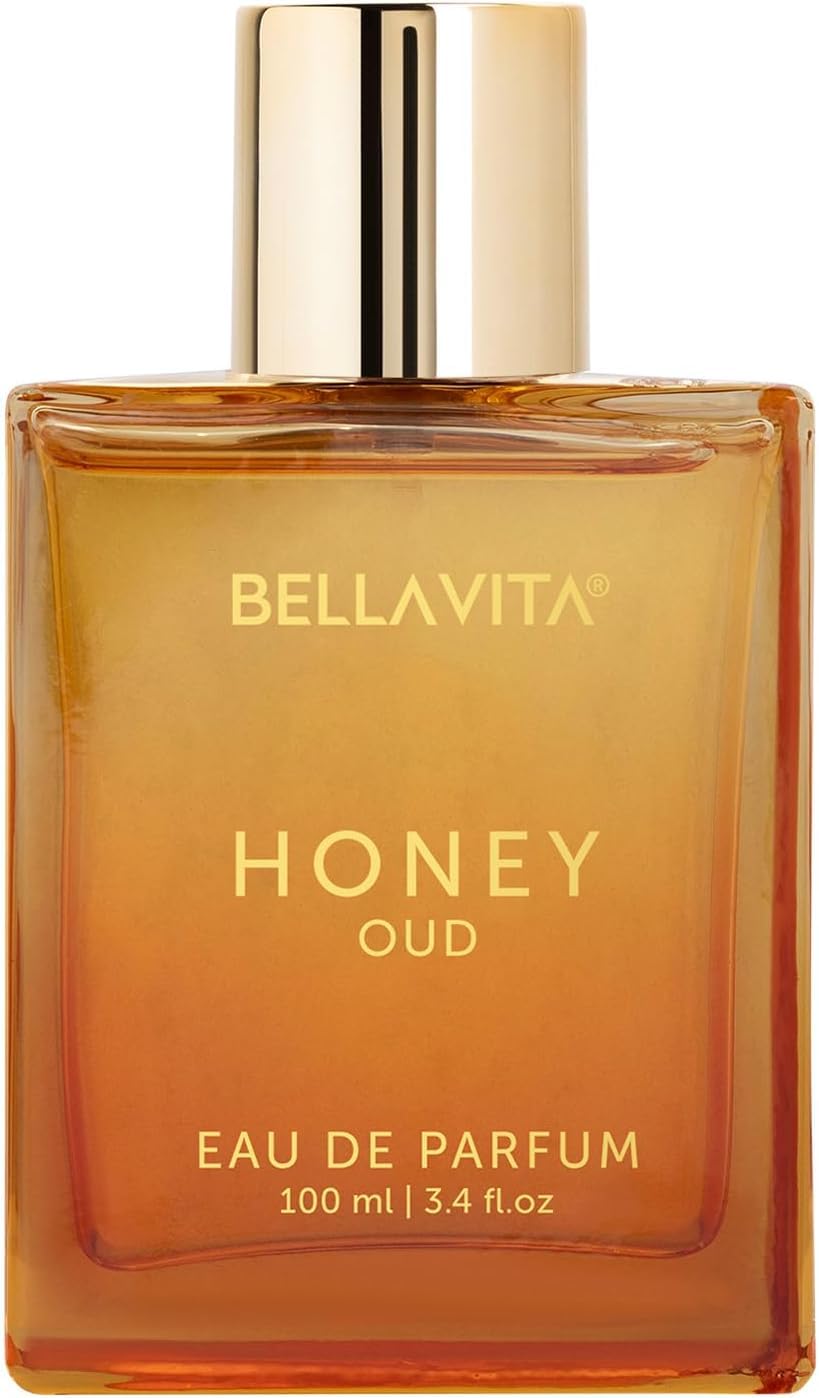 BellaVita Luxury Honey Oud Eau de Parfum (3.4 fl. oz.) | Patchouli, Vanilla, Bergamot, Floral & Spicy + Made with Clean & Vegan Essentials Oils + Cruelty Free | Long-Lasting Unisex Fragrance