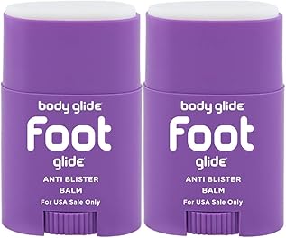 BodyGlide Foot Anti Blister Balm, 0.80oz 2-pack (USA Sale Only), blister prevention for heels, shoes, cleats, boots, socks, and sandals.