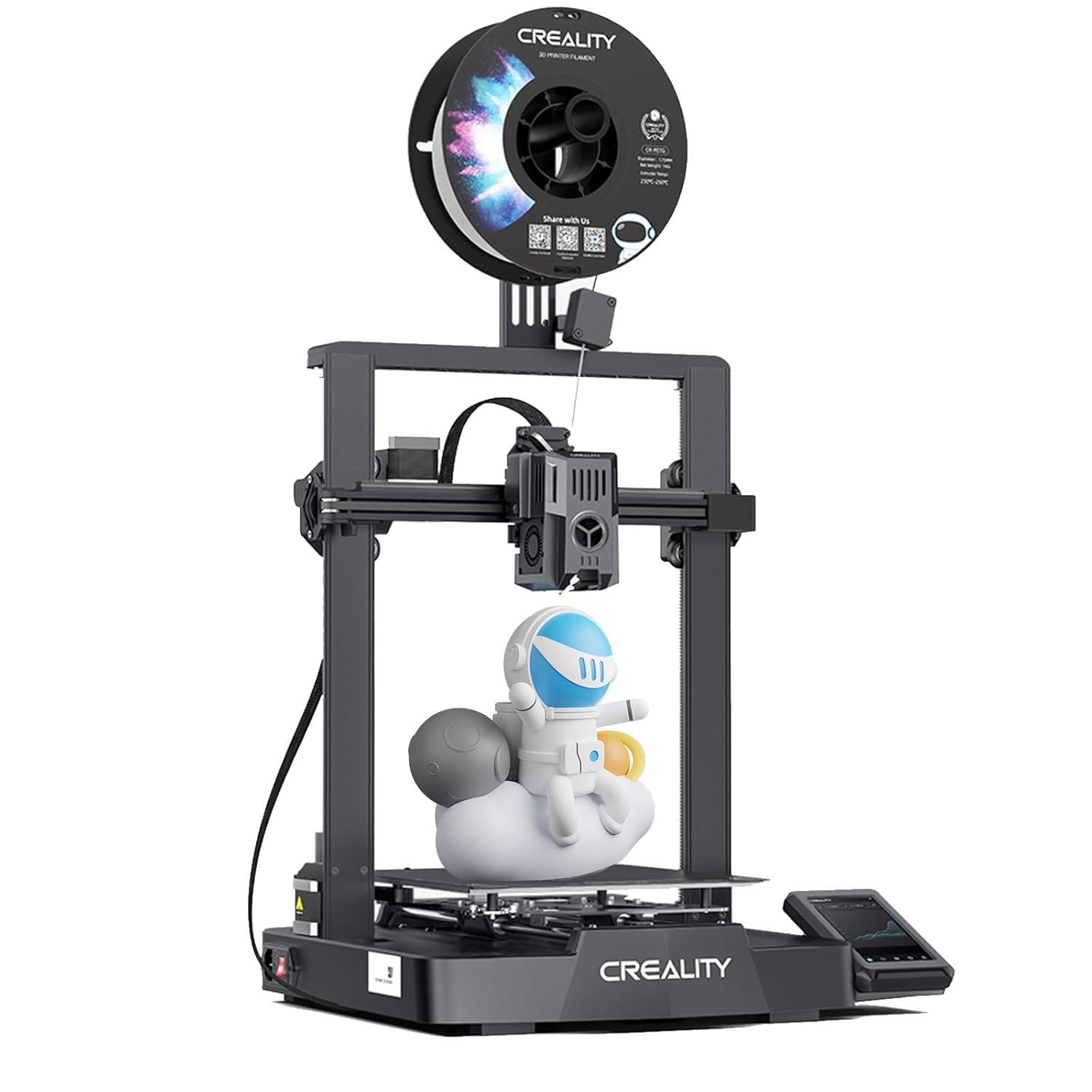 Creality Ender 3 V3 KE 3D Printer with 500mm/s High-Speed Printing, Advanced Sprite Direct Extruder, X-axis Linear Rail, Smart Creality OS, Print Volume 8.66 x 8.66 x 9.44 Inch