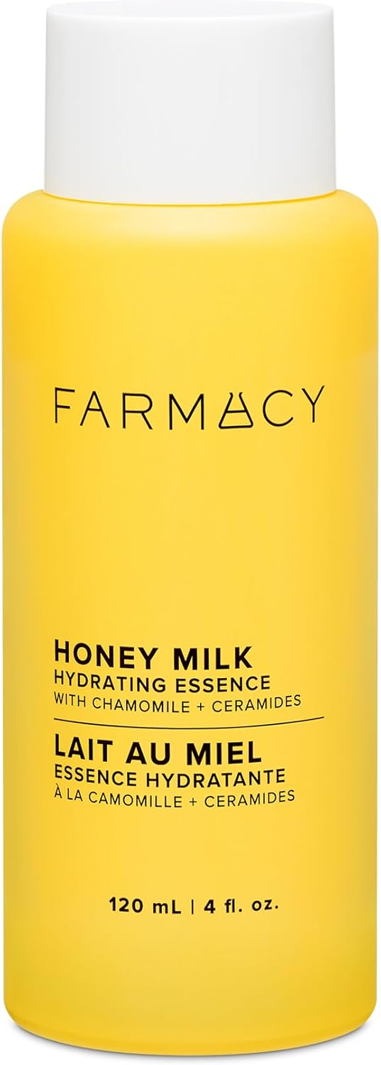 Farmacy Honey Milk Hydrating Essence with Ceramides - Face Primer Replenishes Moisture Barrier, Smooths Wrinkles & Boosts Elasticity - 120ml