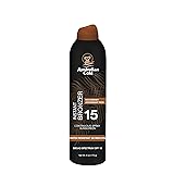 Australian Gold Continuous Spray Sunscreen with Instant Bronzer SPF 15, Immediate Glow & Dries Fast, Broad Spectrum, Water Resistant, Non-Greasy, Oxybenzone Free, Cruelty Free, 6 Ounce