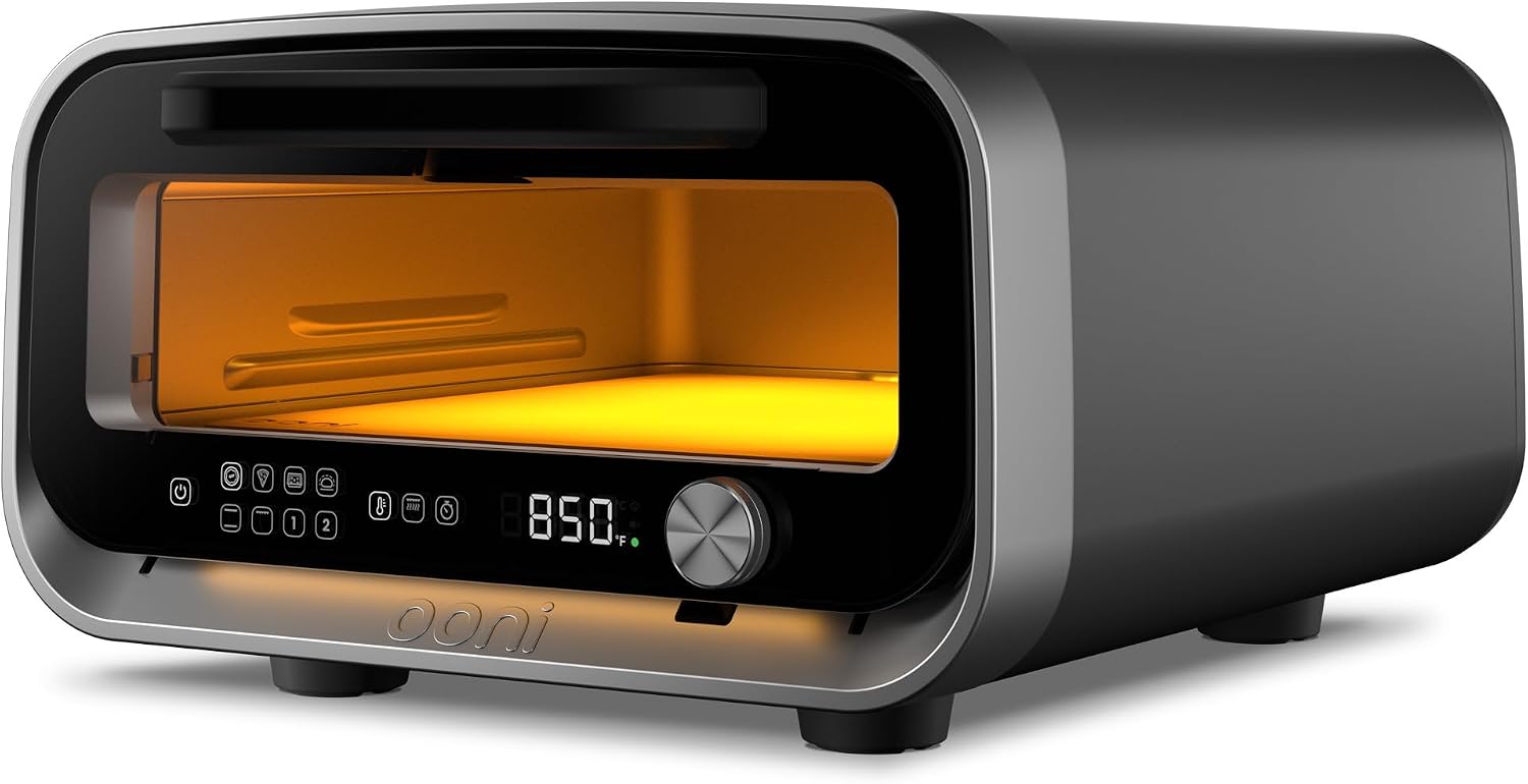 Ooni Volt 2 Electric Indoor Pizza Oven - 70 °F to 850 °F Temperature Range, Versatile Countertop Electric Toaster Oven, Cook 12 Inch Pizzas and More - Charcoal Grey