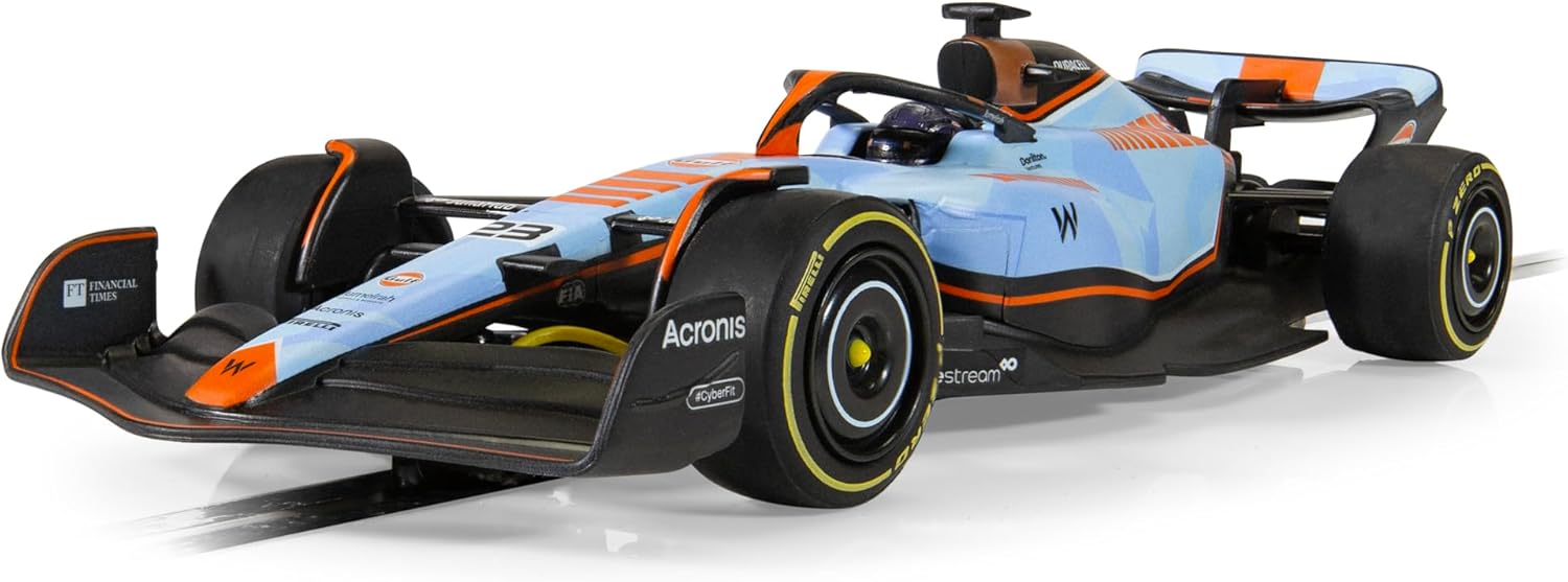 Scalextric Cars - C4559 Williams FW45 - Alex Albon - Gulf Edition - Toy Slot Car for use Race Tracks or Set - Small Kids Gift Ideas for Boy/Girl, Accessories, Blue