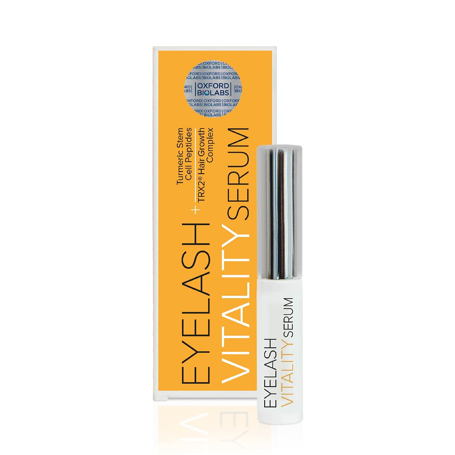Eyelash Vitality Growth Serum - Lash Enhancing Growth Serum Complex - Irritation Free - Hypoallergenic Naturally-based Turmeric Growth, Achieve Longer Thicker & Healthier Lashes, 3.5 ml