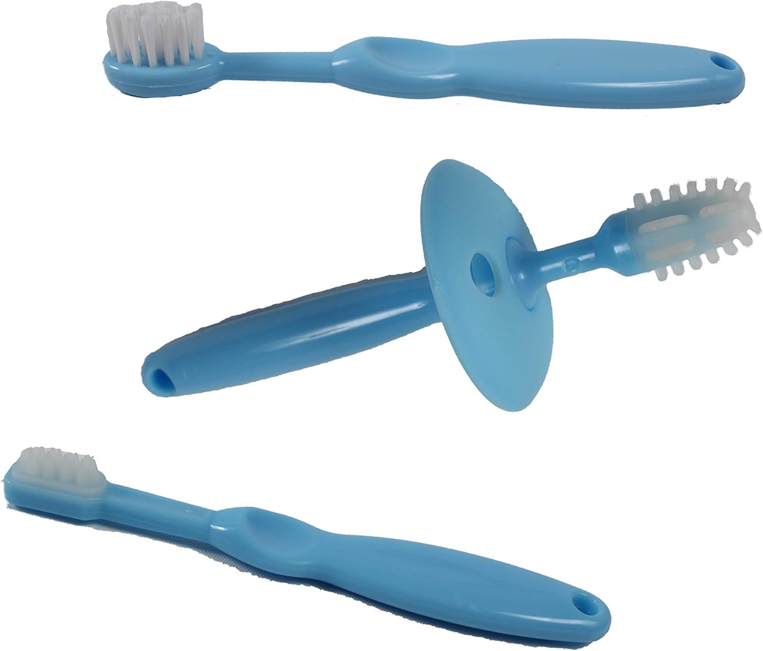 Sweetie Toothbrush Set (3 Pack)1-360° Silicone Baby Toothbrush Infant Training 2-Tooth Brush Age 0-2 Baby 3-Toothbrush, First Brush (Color May Vary)