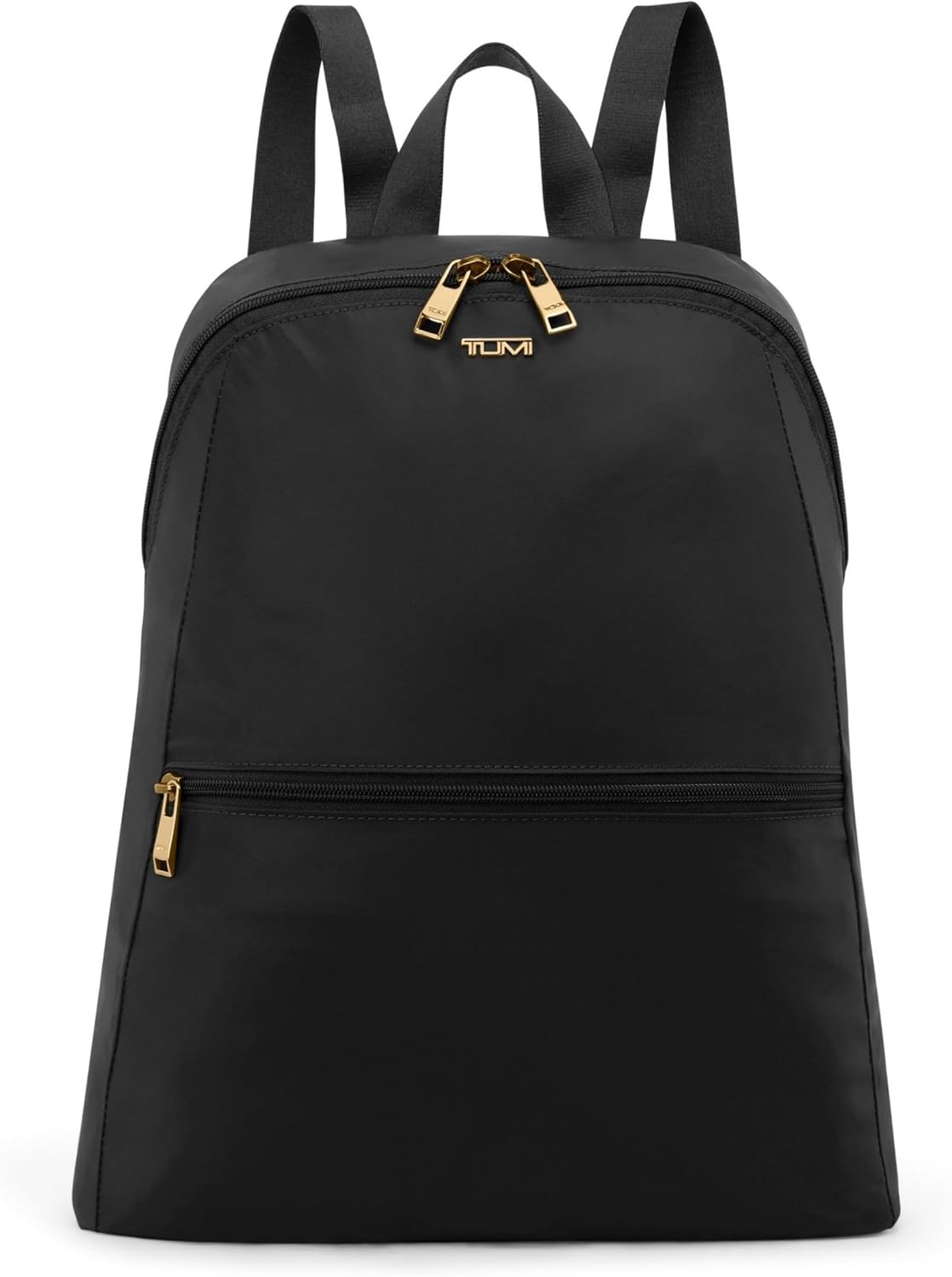 TUMI - Just In Case Foldable Backpack - Lightweight, Compact Travel Backpack - For One Bag Travel - 15.5" X 12.3" X 4.5" - Black with Gold Hardware
