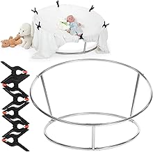 Newborn Photography Props Baby Steel Photo Props Stand DIY Newborn Photography Setup Newborn Posing Frame Stainless Steel Stand for Infant Boys Girls Photoshoot Set Studio Posing Props