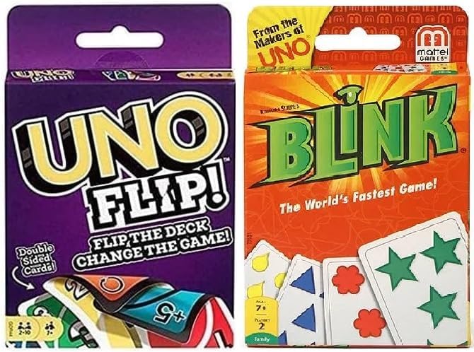 Mattel Flip and Blink Card Game, Combo Pack of 2